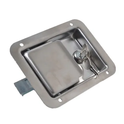 Toolboxes Trailer Flush Mount Paddle Handle Stainless Steel Locking Latch • £22.18