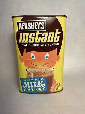 Vintage 1970s Hersheys Instant Real Chocolate Flavor Can • $15