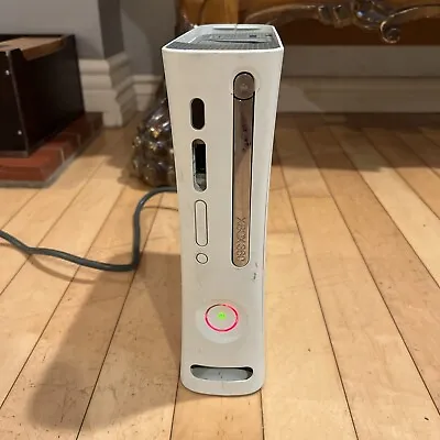 Microsoft Xbox 360 White Console Only No HDD Red Ring Of Death- For Parts • $19.99