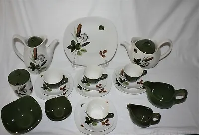 John Russel Midwinter Riverside Large Tea And Coffee Set Preserve Pot Etc • £55
