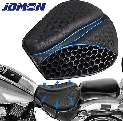 Motorcycle Seat Foldable 3D Honeycomb Gel Seat Cushion Pressure Relief Air Pad • $33.99