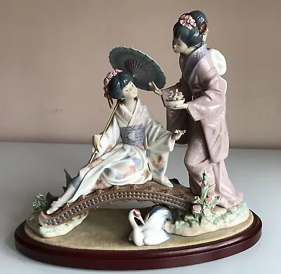 £795 • Buy Lladro Springtime In Japan 1445 + Box & Stand 1983