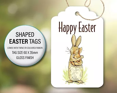 Easter Gift Tags. Basket Tags For Easter Bunny Gift Tag. Happy Easter Tag 24f • £1.19