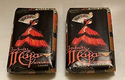 Vintage Jabon Maja Myrurgia Soap Made In Spain. 2 Bars. 1/2 Oz Each. Unopened! • $5