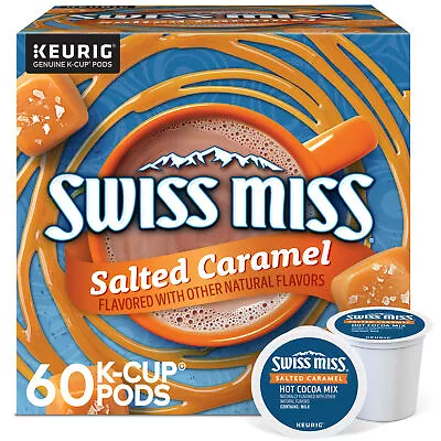 Swiss Miss Salted Caramel Hot Cocoa Keurig Single Serve K-Cup Pods 60 Count • $33.99