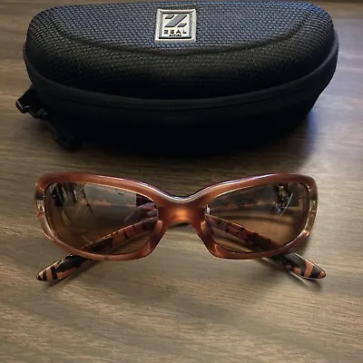 $49.99 • Buy ZEAL OPTICS RUSH  Sunglasses With Original Case Brown Red Japan