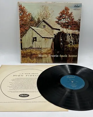 Merle Travis ~ Back Home ~ 1957 Mono 1st Press LP • $29.99