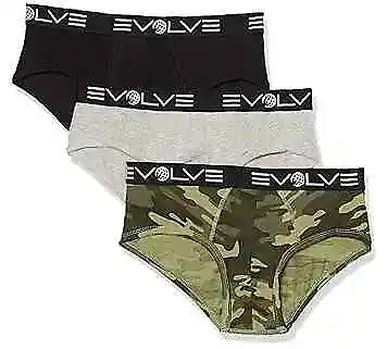  Men's Cotton Stretch 3 Pack X-Large Black/Heather Grey/Traditional Camo-army • $20.03