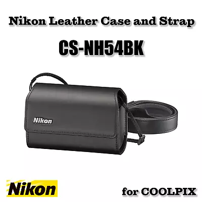 Nikon CS-NH54BK Leather Case And Strap For COOLPIX A900 S9900 From Japan NEW • $71.79