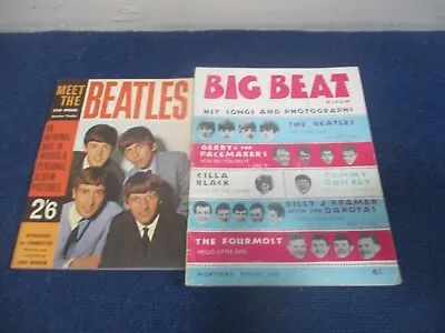 The Beatles Meet The Beatles & Big Beat Album Magazines Both Very Nice Condition • £18