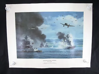 R.G. Smith Print  Air Raid Pearl Harbor  Navel Institute 1981 Free Shipping • $44.99