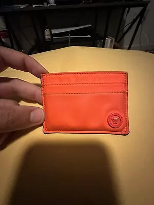Versace Orange Rubber Coated Card Holder (see Description) • $50