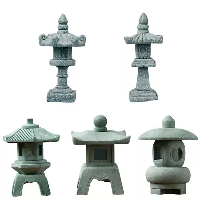 Miniature Lantern Pagoda Figurine Asian Decor Fish Tank Aquarium Ornament Statue • $10.44