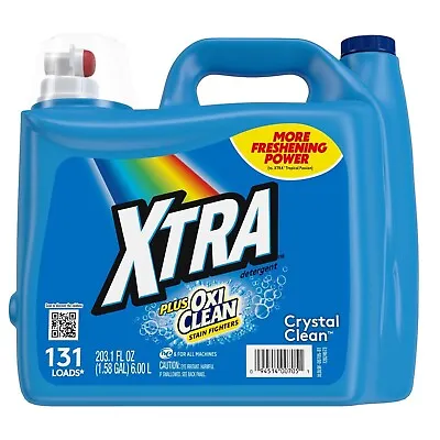 Xtra Plus OxiClean 131 Loads Liquid Laundry Detergent 203.1 FL Oz. Free Ship. • $9.99
