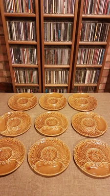 £80 • Buy  Artichoke Plates French Set Of 9 1970's Proper Vintage.