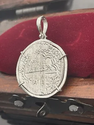 $230 • Buy ATOCHA Silver Coin Pendant - Treasure Shipwreck Coin Jewelry
