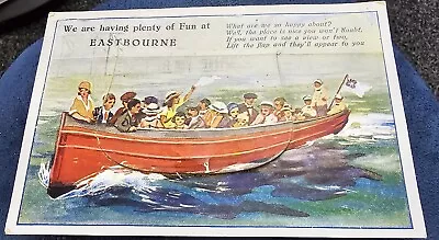 Eastbourne Pull Out Multi View Postcard • £4