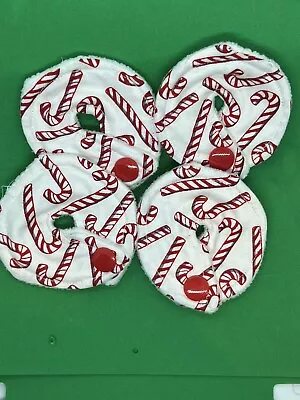 G-TUBE PADS  MIC-KEY Button Nursing Pads Candy Cane Set Of 4 • $12