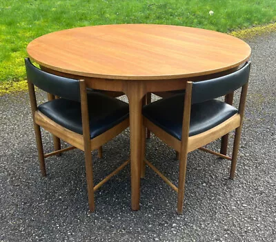 McIntosh Teak Extending Table And 4 Chair Set 1960s Mid Century Vintage. • £695