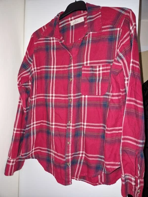 £2.99 • Buy HOLLISTER Ladies Red Check Shirt (Small)