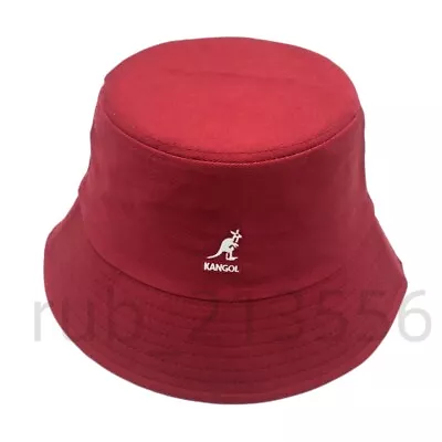 Kangol Washed Bucket Hat Casual Fashion Men Women Cotton Flat Top Hats Headwear • $10.20