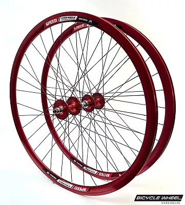 Speed Tuned Aero Fixed / Single Speed 700c Wheel Set Formula Track Bolt-on • $139.99