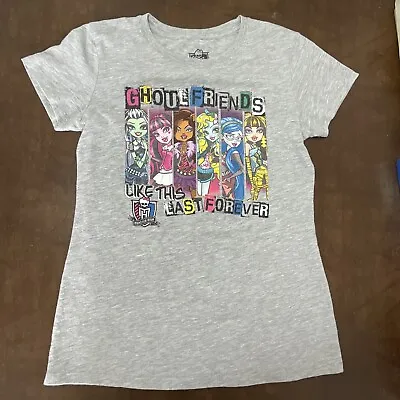 Monster High Girls Tee Size XL 14-16 Ghoul Friends Like This Last Forever Tshirt • $7.48