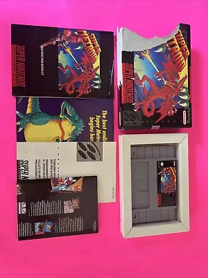 Super Metroid (Super Nintendo Snes) Complete In Box (Cib) Damaged Box  • $51