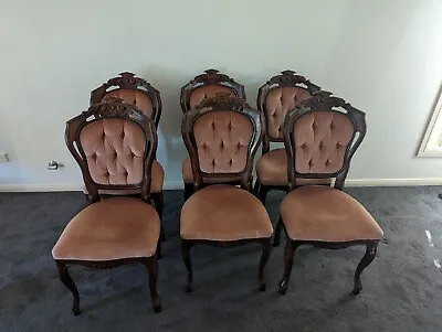 $30 • Buy 6 Vintage Dining Chairs From The 70s