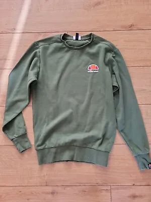 £6 • Buy Ellesse Small  Sweatshirt Pullover Jumper Jersey Green 