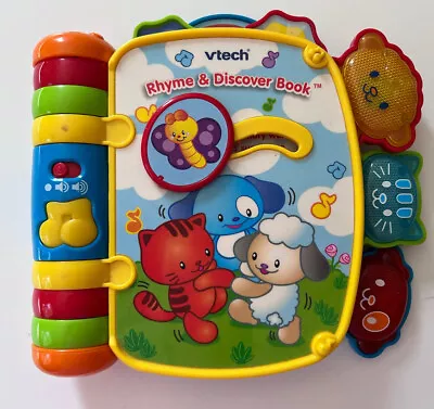 Vtech Rhyme Discover Book Electronic Interactive Learning Toy Education WORKS • $11.99