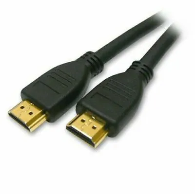 10m LONG HDMI Cable High Speed With Ethernet V1.4 FULL HD 4K 3D ARC GOLD BLACK • £17.52