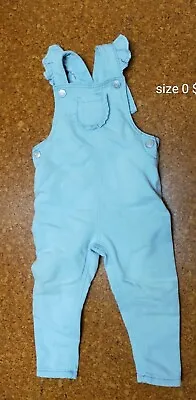 Baby Size 0 Denim Overalls Guc • $5.99