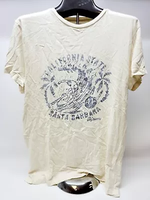 H&M Label Of Graded Goods Est 1993 (LOGG) White Cream Surfer Print Mens Medium • $11.74