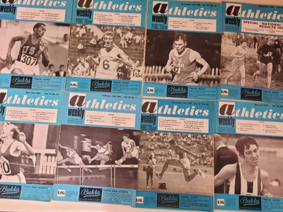 £7 • Buy Athletics Weekly 8 Various Magazines From 1969