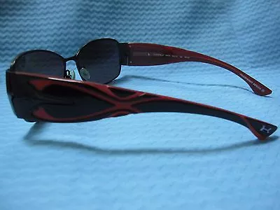 Koali Morel Sunglasses 6401 Black Red Original Green Case EUC France • $65