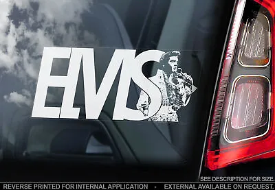 Elvis Presley - Car Window Sticker - The King Rock'n'Roll Music Sign Decal - V04 • $9.34