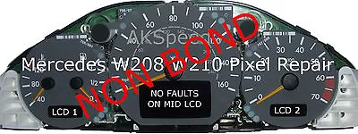 Mercedes CLK E Class Speedo Instrument Cluster Non Bonding Pixel Repair Ribbons • $17.62