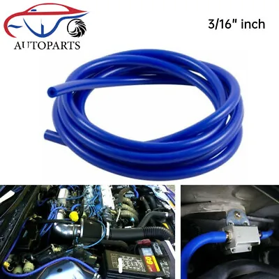 10 Feet Blue ID:3/16 (5mm) Fuel Air Silicone Vacuum Hose Line Tube Pipe • $10.99