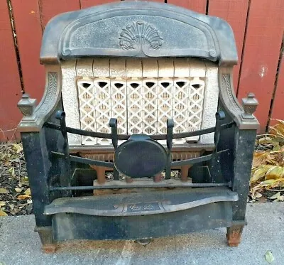 Antique Vintage Ray-Glo Gas Heater Ceramic Bricks Adapt- Fireplace Grate Insert  • $399
