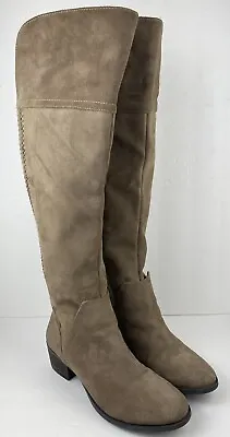 Vince Camuto Women Over The Knee Boots Bendra Size US 8M US Gray Suede • $48