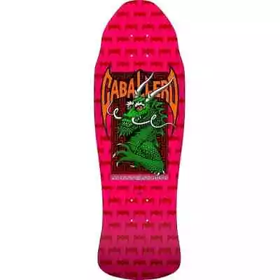 Powell Peralta Skateboard Deck Caballero Street Dragon Hot Pink 9.625  X 29.75  • $89.99