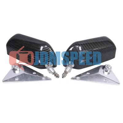 F1 Racing Car Drift Side Rearview Mirror With Blue Mirror Carbon Fiber Looks  • $232.99