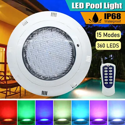 36W RGB Swimming LED Pool Lights Underwater Light IP68 Waterproof Lamp AC12V • $40.85