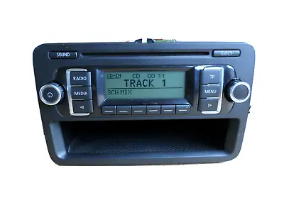 VW RCD210 Passat Touran Golf Caddy Stereo Radio CD MP3 Player TESTED With CODE • $62.04