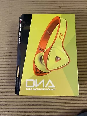 Brand New Monster DNA Wired Noise Isolating Headphones Neon Yellow/Orange Sealed • $200