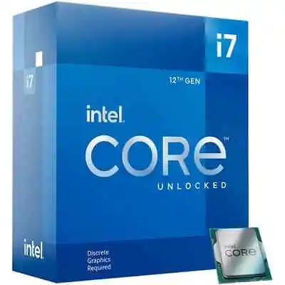 Intel Core I7-12700KF Desktop Processor (12-Cores/20-Threads/LGA1700/Unlocked/OB • $219.99