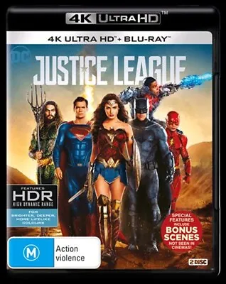 $21.95 • Buy JUSTICE LEAGUE 2018 : NEW 4K Ultra HD UHD Blu-Ray
