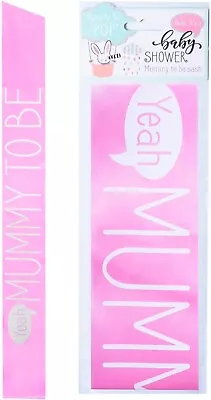 Baby Shower Pink Mummy To Be Sash  • £2.99