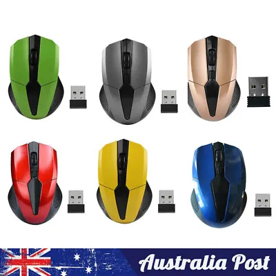 $11.55 • Buy Wireless Mouse Cordless Optical Games Mice 2.4GHz USB For PC Laptop Computer
